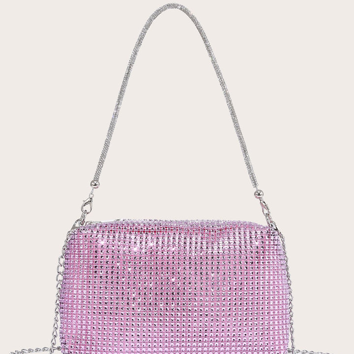 Bolsa Strass Mini Brilhante 