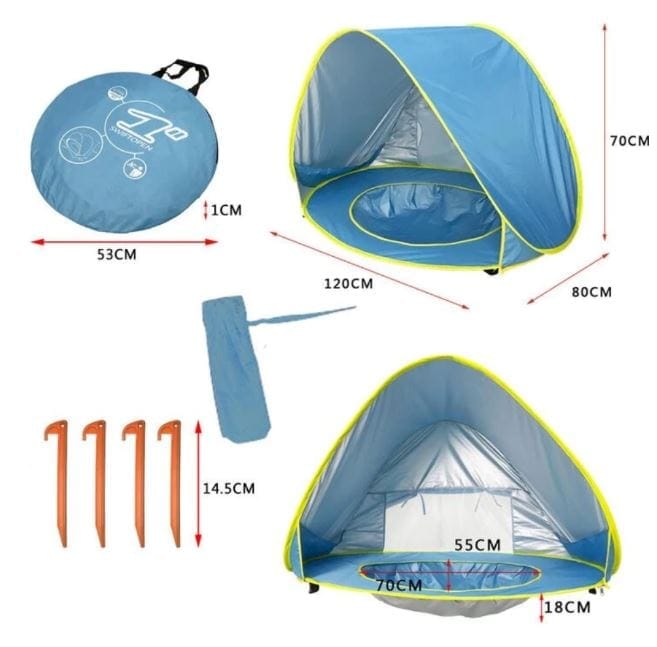 Barraca Bebê com Proteção UV - Tenda Kids 